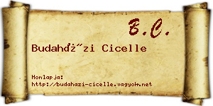 Budaházi Cicelle névjegykártya